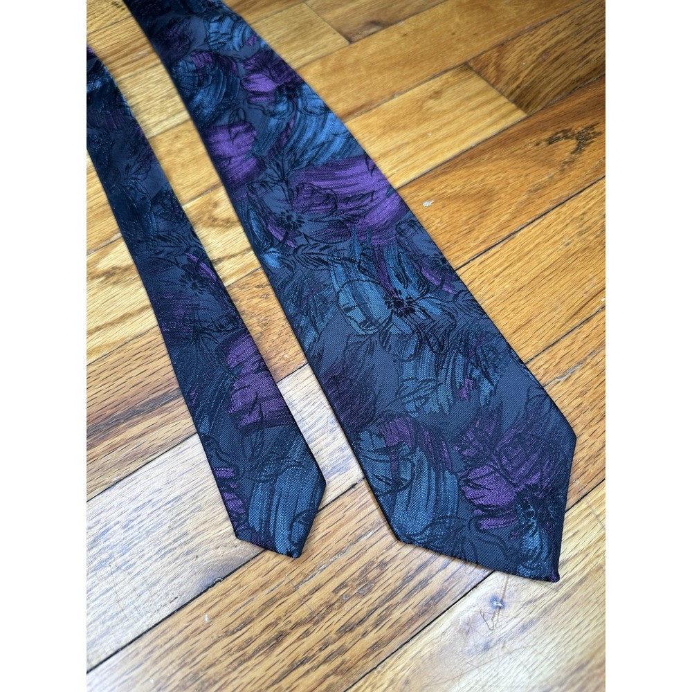 Metallic Purple & Teal Tie By‎ Paco Rabanne Paris - Gorgeous!